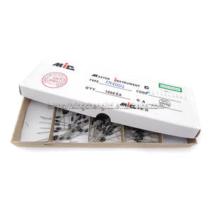 1N4001 IN4001 DO-41 مقوم صمام ثنائي 1A <span class=keywords><strong>50V</strong></span> - Product Image 1