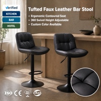 Chaises de bar pour cuisine, tabourets pivotants modernes, siège confortable pour bar à domicile, restaurant, vente en gros, hauteur réglable sur mesure