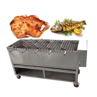 Barbecue spécial au charbon de bois, grill à hamburgers, grill rotatif