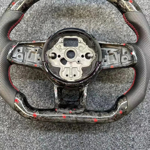 Volant chauffant à DEL en fibre de carbone à boutons multiples de la série <span class=keywords><strong>Golf</strong></span> personnalisée compatible avec Volkswagen VW <span class=keywords><strong>Golf</strong></span> <span class=keywords><strong>7</strong></span> GTI Mk7 - Product Image 3