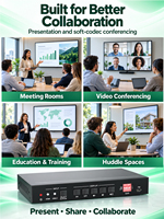 Switcher USB-C 18Gbps 2x1 HD-MI dengan Pengisian Daya PD 40W, Pengalihan Otomatis, Berbagi USB HID, Audio Seimbang, De-Embedding HDCP2.2