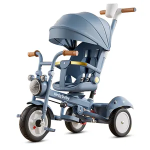 2023 New Design Models Baby Tricycle With Back Seat/ Cheap Price Tricycle Baby / 4 In 1 Luxury Kids Trike