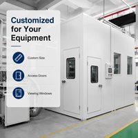 Cabine insonorisée industrielle modulaire personnalisée, réduction du bruit de 25 à 40 dB, cabine acoustique pour générateur, compresseur