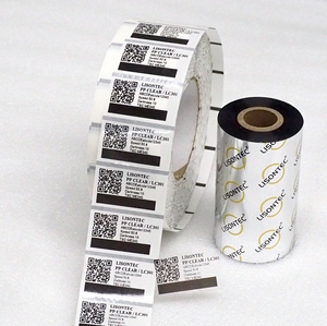 Nastro Termico per Stampante di Etichette in Resina Nera con Codice a Barre TTR per Stampa di Etichette su Pellicola - Product Image 1