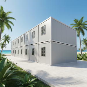 Casa Contenedor Modular de Lujo Tradicional de Acero de 20 pies CE DDP, Panel Sándwich Transpirable, Hotel Pequeño Prefabricado Desmontable - Product Image 3