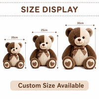 Peluche personnalisée en forme d'ours, directement de l'usine, à partir de vos illustrations, OEM ODM, poupée de personnage en peluche pour marques IP originales