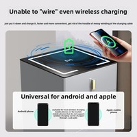 Nouveau coffre-fort maison Table de chevet chargeur tout acier bureau classeur petit tiroir Table de chevet intégré Smart table de chevet coffre-fort