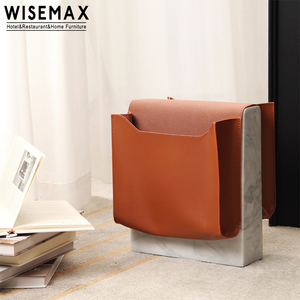 WISEMAX MUEBLES Sofás <span class=keywords><strong>de</strong></span> mármol natural italiano Mesa <span class=keywords><strong>de</strong></span> esquina Decoración para sala <span class=keywords><strong>de</strong></span> estar Mesa auxiliar con almacenamiento Revistero <span class=keywords><strong>Estuche</strong></span> para libros - Product Image 3