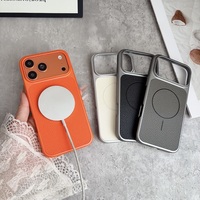 Étui de téléphone en cuir PU magnétique avec protection complète de l'objectif de l'appareil photo pour iPhone 18 17 16 15 Pro Max 14 13 12, anti-traces de doigts