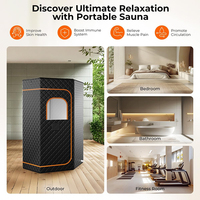 Tienda de Sauna de Vapor Portátil Plegable OEM a Medida, para Spa Doméstico de Cuerpo Completo, Terapia de Luz Roja e Infrarrojo Lejano, Sala de Sauna Personal Interior