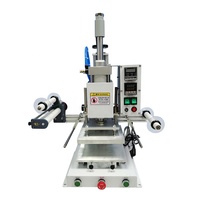 Machine à estamper à chaud WL-DT03D, grande plaque chauffante de 16x20 cm avec hauteur réglable de 0 à 15 cm pour le cuir et le bois