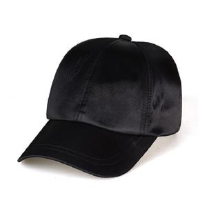 قبعات بيسبول من الساتان ذات 6 ألواح عتيقة عالية الجودة ، قبعة فارغة بسيطة البناء مع إغلاق معدني - Product Image 3