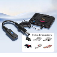 Câble de chargeur PD Type C de 10 cm pour contrôleur Sega MD1 MD3 SMS, adaptateur de charge USB C 45W pour SFC NES NEWFC