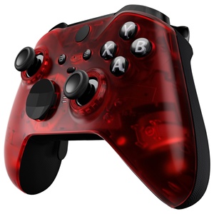 Clear Red Replacement Faceplate Front Housing Shell for Control <b>Xbox</b> One for Series Elite 2 <b>Controller</b> <b>Case</b> Cover - Product Image 5