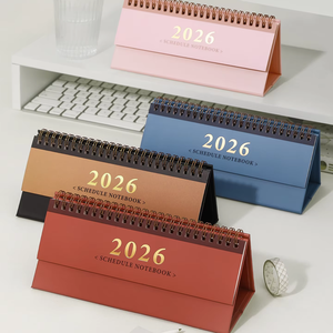 Calendario de escritorio personalizado de papel Horizontal rectangular 2026, reloj autodisciplina, Nota de registro, mesa de Color personalizada de diseño Simple fresco - Product Image 5