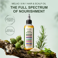Sérum Huile Capillaire OEM 9-en-1 à la Biotine et Peptides Bruts pour la Croissance des Cheveux, Améliore le Cuir Chevelu et les Racines, Huile de Soin Capillaire pour des Cheveux Plus Épais, Plus Forts et Plus Brillants