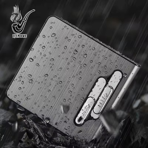 Công Suất Lớn Hồ Quang Đôi USB Thuốc Lá Trường Hợp Có Thể Sạc Lại Windproof Nhẹ Hơn Với Gói Chống Thấm Nước Kim Loại Nhẹ Hơn Trường Hợp - Product Image 5
