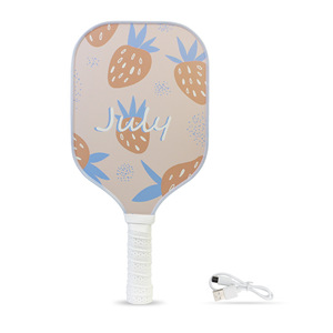 Raquette de pickleball à LED en fibre de verre du fabricant en gros Raquette de sport de plein air lumineuse rechargeable pour le divertissement - Product Image 1