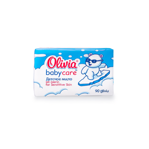 Jabón en Barra Suave para Bebés Blue Gentle con Glicerina y Lanolina para Piel Sensible 90 g Olivia Baby Care - Product Image 3