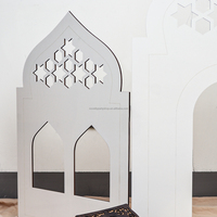 Nouveauté Décoration Musulmane en Bois : Maquette de Mosquée 3D pour le Ramadan – Jouet de Jeu de Rôle