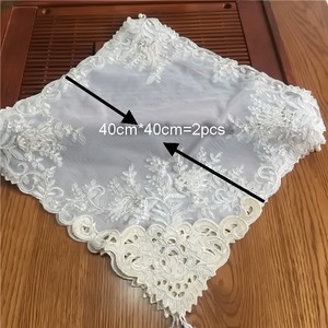 Mantel <span class=keywords><strong>de</strong></span> organza bordado a mano, bordado Floral, para <span class=keywords><strong>mesa</strong></span> <span class=keywords><strong>de</strong></span> Navidad - Product Image 2