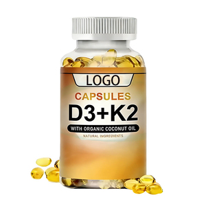 Capsules molles organiques de vitamine <span class=keywords><strong>D3</strong></span> et <span class=keywords><strong>K2</strong></span> <span class=keywords><strong>K2</strong></span> <span class=keywords><strong>D3</strong></span>, 60 unités, complément alimentaire pour adultes - Product Image 1