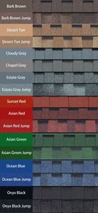 Mẫu miễn phí bán buôn chất lượng tốt kiến trúc nhựa đường ván lợp lợp đại dương màu xanh nhảy màu nhựa đường nhiều lớp bệnh zona - Product Image 5