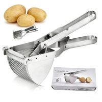 Groothandel zware roestvrijstalen handmatige aardappelstamper sapcentrifuge pers fruitpers rijstpers voor citroen groentesalade kleurenverpakking