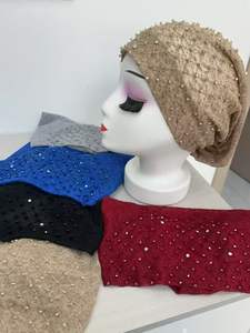 Gorro Bordado con Pedrería y Encaje para Mujeres Musulmanas, Popular en África Occidental, Burkina Faso y Senegal - Product Image 3