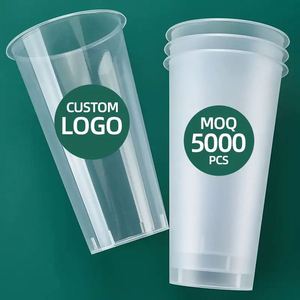Vasos Desechables de Plástico PP de Pared Simple de 90 mm, 380 ml/520 ml/700 ml para Bebidas Frías y Calientes - Product Image 2