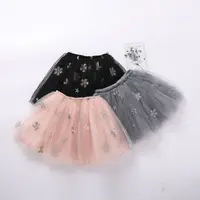 Ivy10044G Rok Tutu Bayi Perempuan, Rok Mini Anak-anak Kain Tule Berkilau Desain Baru