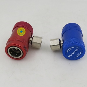 Adaptador de Aire Acondicionado con Conexión Rápida para Refrigerante R1234yf, Acoplador Rápido Ajustable de Latón para Fluoruro R134A - Product Image 3