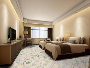 Moquette d'hôtel en nylon tissé imprimé, usage commercial, zones à fort trafic, design moderne, mur à mur, résistante au feu - Product Image 3