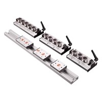 Rail de guidage linéaire à double axe intégré SGR10 SGR15 SGR20 SGR25N avec glissière à rouleaux externe silencieuse en aluminium