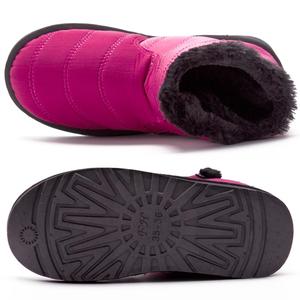 Scarpe invernali impermeabili con chiusura a Zip da <span class=keywords><strong>donna</strong></span> <span class=keywords><strong>Sneakers</strong></span> da neve in pelliccia con stivaletti antiscivolo antiscivolo da esterno - Product Image 6