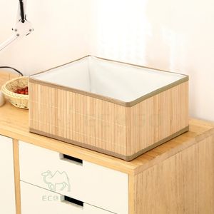 Panier à linge en bambou personnalisé, pliable, écologique, organiseur de vêtements sales pour la salle de bain - Product Image 5