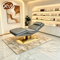 Table de massage électrique moderne de luxe à 3 moteurs, confortable, pliable, pour usage commercial en salon, réglable, pour soins de beauté, spa médical