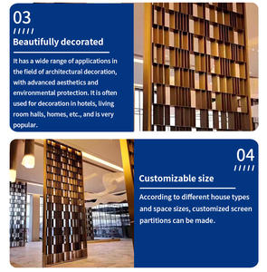 Divisor de habitación moderno diseño personalizado de partición del vestíbulo partición de pared divisor de habitación restaurante sala de estar divisor particiones de Metal - Product Image 4