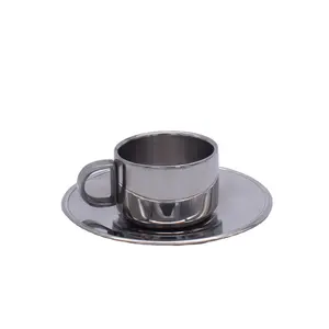 Bộ Cốc Cà Phê Bằng Thép Không Gỉ 304, Cốc Uống Sữa Espresso Ins Wind Latte, Ly Cà Phê Gia Đình Châu Âu