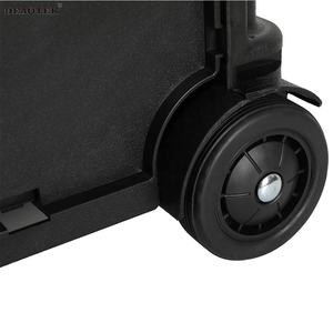 फोल्डेबल स्टोरेज कार्ट बड़ी शॉपिंग फोल्डिंग कार्ट के साथ 2 पहियों सुपरमार्केट टोकरी ट्रॉली - Product Image 2