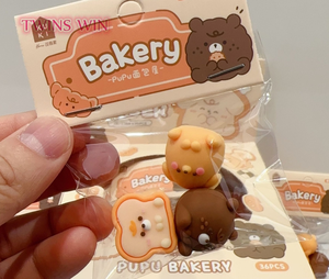 ممحاة باندا حمراء ثلاثية الأبعاد غير مجمعة ثلاثية الأبعاد للعائلة لطيفة Foodie Foodie 3 مجموعات محايات نظيفة 801 - Product Image 2