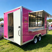 Camion de nourriture mobile pour la bière, remorque de restauration mobile entièrement équipée, chariots à café mobiles d'extérieur, remorques à crème glacée entièrement équipées