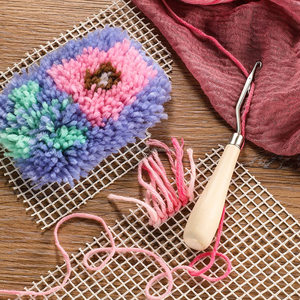Tapis de fabrication de tapis de crochet de loquet de 100x150cm, <span class=keywords><strong>toile</strong></span> vierge de maille d'accrochage de tapis - Product Image 3