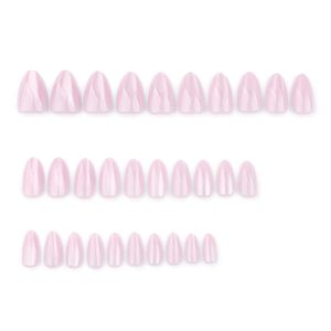 Ongles élégants blancs effet œil de chat, courts, forme amande, pour l'automne et l'<span class=keywords><strong>hiver</strong></span>, de haute qualité, vente en gros, manucure tendance - Product Image 2
