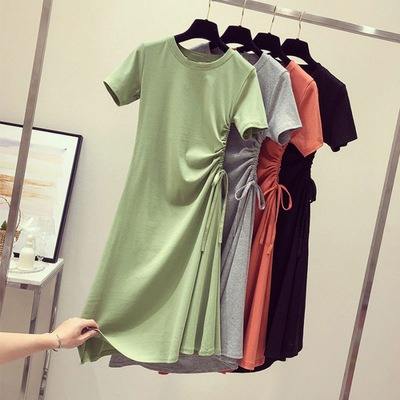 Korean Dress Fashion Green Elegant Women's Clothing