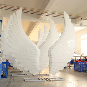 Wedding <strong>Stage</strong> <strong>Props</strong> Luminous Led Decorative Lights Floor Aisle Angel Wings Lights for Wedding Backdrop Decoration - Product Image 2