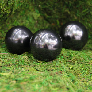 ลูกบอลชุงไกต์ธรรมชาติขายส่ง ทรงกลมขัดเงา สำหรับตกแต่งบ้านและเป็นของขวัญวันอีสเตอร์ - Product Image 2