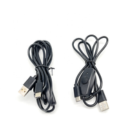 Câble d'alimentation USB 2.0 A mâle à type C avec interrupteur marche/arrêt pour lumière LED