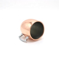 16oz 500ml Handcrafted Moscow Mule Drum Copper Rose Gold Plated Drinks Coffee Beer Cocktail Vodka Mint Julep Ginger Tea Mug Cup