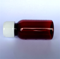 Bouteille en plastique PET liquide oral de 50ML pour sirop de jus d'eau avec pompe de pulvérisation à bouchon à vis CRC fabricant en gros